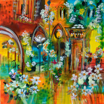 Painting titled "Le rendez-vous de l…" by Muriel Cayet, Original Artwork