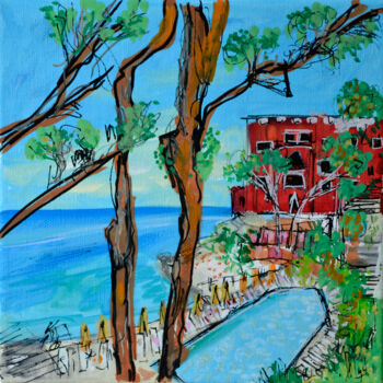 Painting titled "Escape in Italy" by Muriel Cayet, Original Artwork