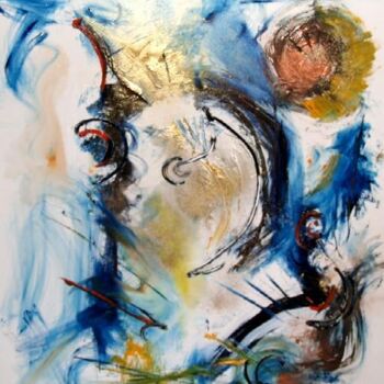 Painting titled "Les serres de l'aub…" by Muriel Cayet, Original Artwork