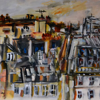 Painting titled "Un souvenir qui s'a…" by Muriel Cayet, Original Artwork, Acrylic