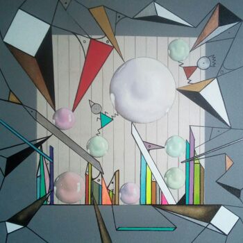 Peinture intitulée "Sans titre n° 07" par Muriel Charbonnier, Œuvre d'art originale
