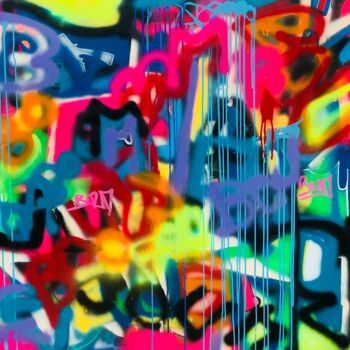 "BOUM 2" başlıklı Tablo Muriel Deumie tarafından, Orijinal sanat, Sprey boya