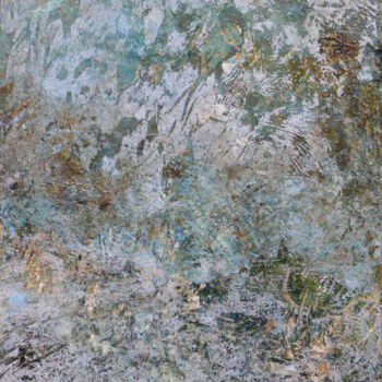 Malerei mit dem Titel "Paysage 2" von Muriel Dorembus, Original-Kunstwerk, Tinte Auf Holzplatte montiert