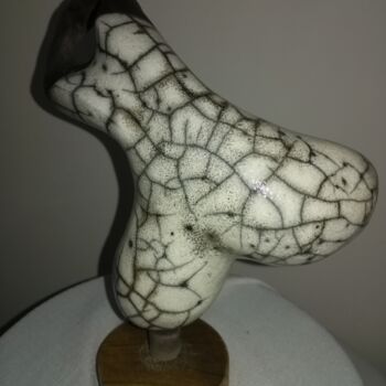 Sculpture intitulée "Danseuse raku" par Muriel Frier-Gouron, Œuvre d'art originale, Céramique