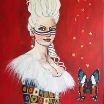 Painting titled "Marie Antoinette dé…" by Muriel Ho Paintings, Original Artwork, Acrylic