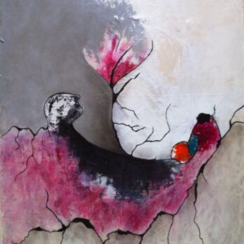 Peinture intitulée "Rêverie" par Muriel Paul, Œuvre d'art originale, Huile