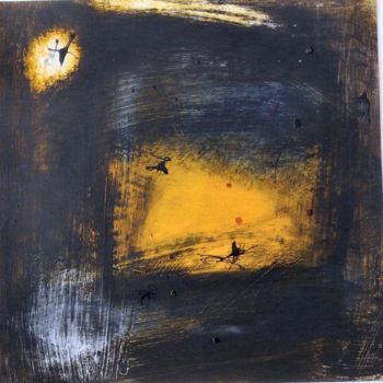 Peinture intitulée "Soleil voilé III" par Muriel Bo, Œuvre d'art originale