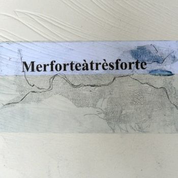 Painting titled "Mer forte format it…" by Muriel Bo, Original Artwork