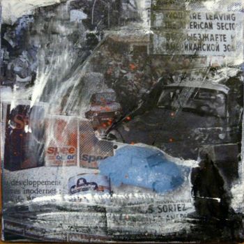 Kolaże zatytułowany „Car A Colle” autorstwa Muriel Bo, Oryginalna praca