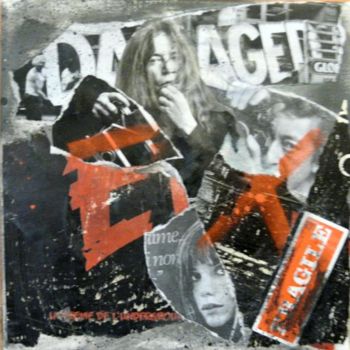 Collagen mit dem Titel "ex-fans de 60s" von Muriel Bo, Original-Kunstwerk