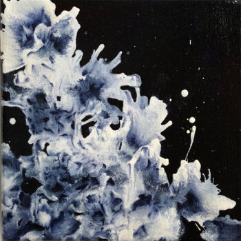 Ζωγραφική με τίτλο "The void 2" από Murielle Bonniec, Αυθεντικά έργα τέχνης, Λάδι Τοποθετήθηκε στο Ξύλινο φορείο σκελετό