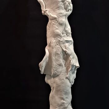 Sculpture intitulée "Passager #1" par Murielle Huvé-Lejeune, Œuvre d'art originale, Céramique