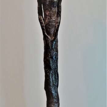 Sculpture intitulée "Passager #4" par Murielle Huvé-Lejeune, Œuvre d'art originale, Céramique