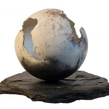 Sculpture intitulée "Chaos" par Murielle Huvé-Lejeune, Œuvre d'art originale, Terre cuite