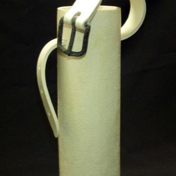 Скульптура под названием "Vase inutile" - Murielle Huvé-Lejeune, Подлинное произведение искусства