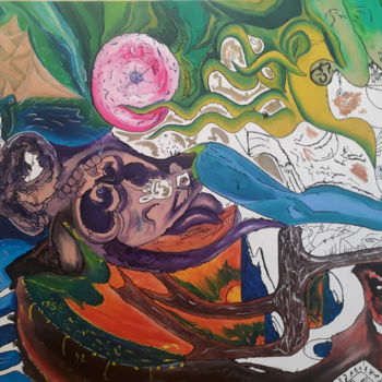 Painting titled "O arquétipo" by Murilo Audeni, Original Artwork, Oil