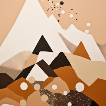 Arts numériques intitulée "MOUNTAIN" par Muse Korner, Œuvre d'art originale, Collage numérique