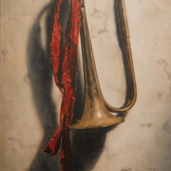Ζωγραφική με τίτλο "Труба" από Mushegh Hovsepyan, Αυθεντικά έργα τέχνης, Λάδι