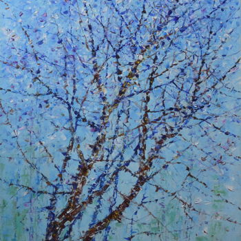 Painting titled "Spring" by Vasiliy Polushkin, Original Artwork, Oil