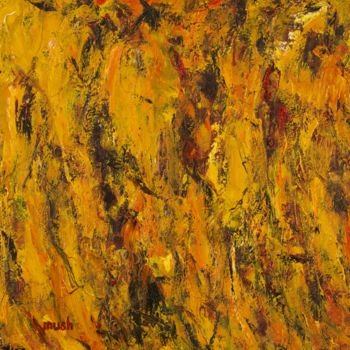 Ζωγραφική με τίτλο "Yellow" από Mushegh Grigoryan, Αυθεντικά έργα τέχνης, Λάδι