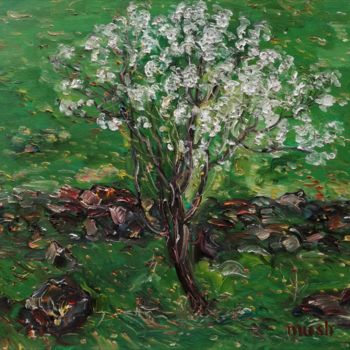 Painting titled "Spring" by Mushegh Grigoryan, Original Artwork, Oil