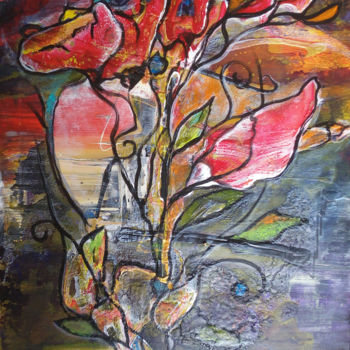 Malarstwo zatytułowany „Martian Flower 6 -…” autorstwa Dmitri Matkovsky, Oryginalna praca, Akryl