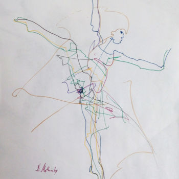 Pittura intitolato "Ballet 4, Dance, Ru…" da Dmitri Matkovsky, Opera d'arte originale, Inchiostro