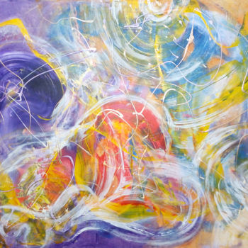 Картина под названием "Colorful World by S…" - Dmitri Matkovsky, Подлинное произведение искусства, Акрил