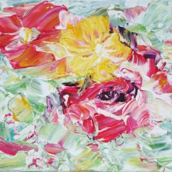 Painting titled "flower 3" by Dmitri Matkovsky, Original Artwork