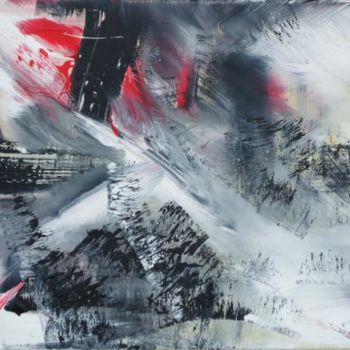 Картина под названием "Winter at war" - Dmitri Matkovsky, Подлинное произведение искусства, Масло