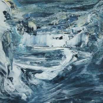 Peinture intitulée "Another  Glacier" par Dmitri Matkovsky, Œuvre d'art originale, Acrylique