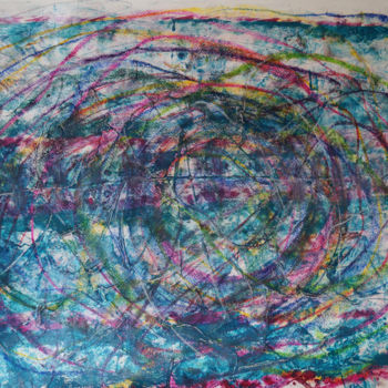 Ζωγραφική με τίτλο "Magnetic Waves Two" από Dmitri Matkovsky, Αυθεντικά έργα τέχνης, Λάδι