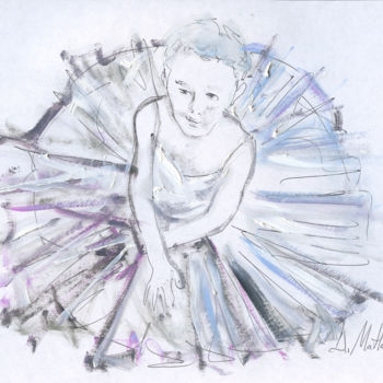 Ζωγραφική με τίτλο "Kid's Ballet 8, Dan…" από Dmitri Matkovsky, Αυθεντικά έργα τέχνης, Μελάνι