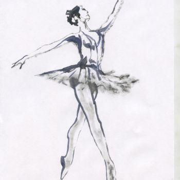 Ζωγραφική με τίτλο "Ballet 1, Dance, Ru…" από Dmitri Matkovsky, Αυθεντικά έργα τέχνης, Μελάνι
