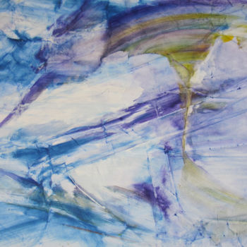 Pintura intitulada "Waterspouts, Tornad…" por Dmitri Matkovsky, Obras de arte originais, Acrílico