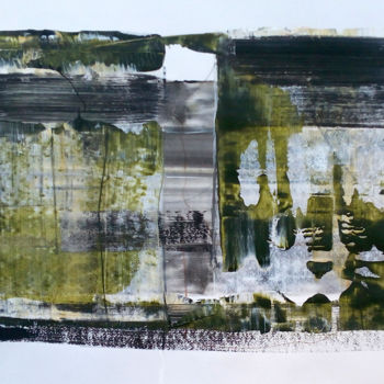 Картина под названием "GREEN DAY, Abstract…" - Dmitri Matkovsky, Подлинное произведение искусства, Акрил