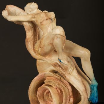 Sculpture intitulée "Mon amie la rose" par Mû, Œuvre d'art originale