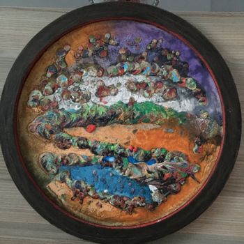 Peinture intitulée "Pastella" par Mustafa Pelit, Œuvre d'art originale, Pastel