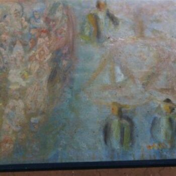 Painting titled "justice" by Mustapha Benabad, Original Artwork, Oil