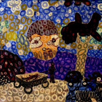 Картина под названием "когда я умру * when…" - Yuri Kossagovsky, Подлинное произведение искусства, Масло