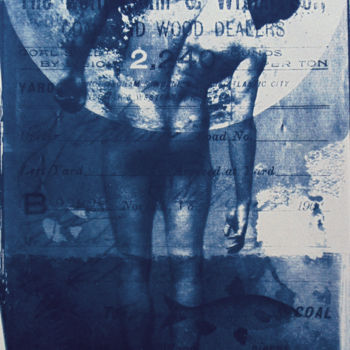 Gravures & estampes intitulée "Cyanotype_04_A3_Man…" par Manel Villalonga, Œuvre d'art originale, Photographie manipulée