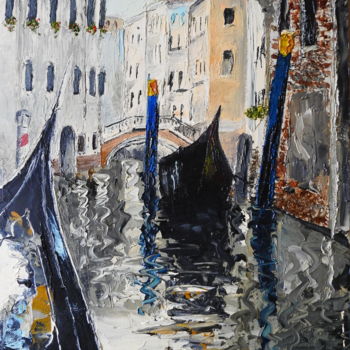 Painting titled "Venecia" by Marina Viñoly Apaolaza, Original Artwork, Oil