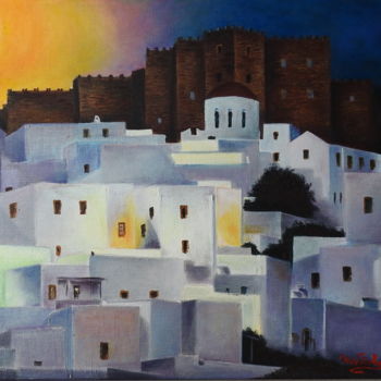 Painting titled "Monasterio de San J…" by Marina Viñoly Apaolaza, Original Artwork, Oil