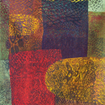 Druckgrafik mit dem Titel "'Wild Land'" von Magdalena Wojciechowska, Original-Kunstwerk, Siebdruck