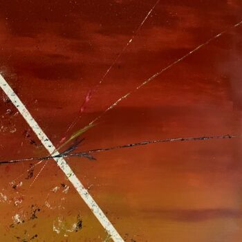 Картина под названием "Roland Garros" - Mya Kotook, Подлинное произведение искусства, Акрил Установлен на Деревянная рама дл…