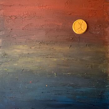 Peinture intitulée "Horizon solaire" par Mya Kotook, Œuvre d'art originale, Acrylique Monté sur Châssis en bois