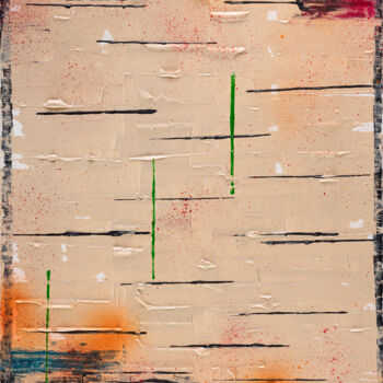 Pittura intitolato "Strates" da Mya Kotook, Opera d'arte originale, Acrilico