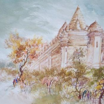 Schilderij getiteld "land scape 17" door Chandrakant Phadtare, Origineel Kunstwerk