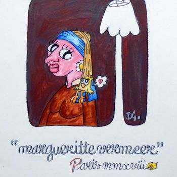 Pintura intitulada ""Margueritte Vermee…" por David Manuel Garcia, Obras de arte originais, Acrílico