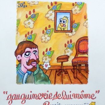 Peinture intitulée ""Gauguinerie de Lui…" par David Manuel Garcia, Œuvre d'art originale, Acrylique